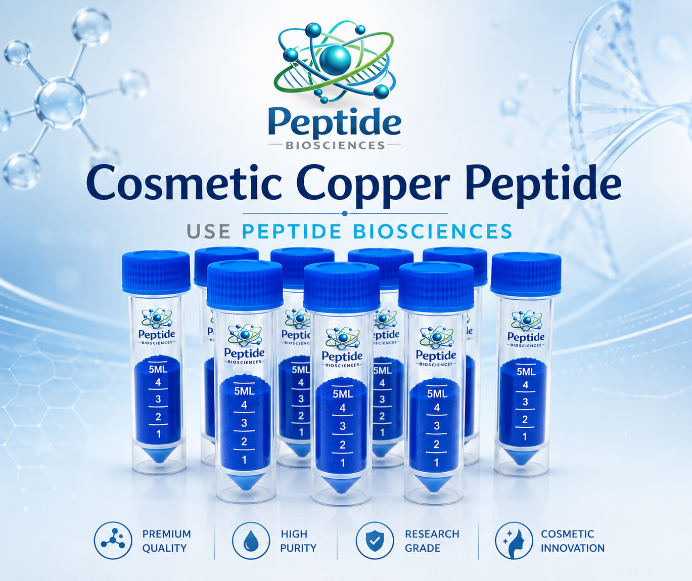 Buy Raw AHK-Cu Copper Peptide Powder UK