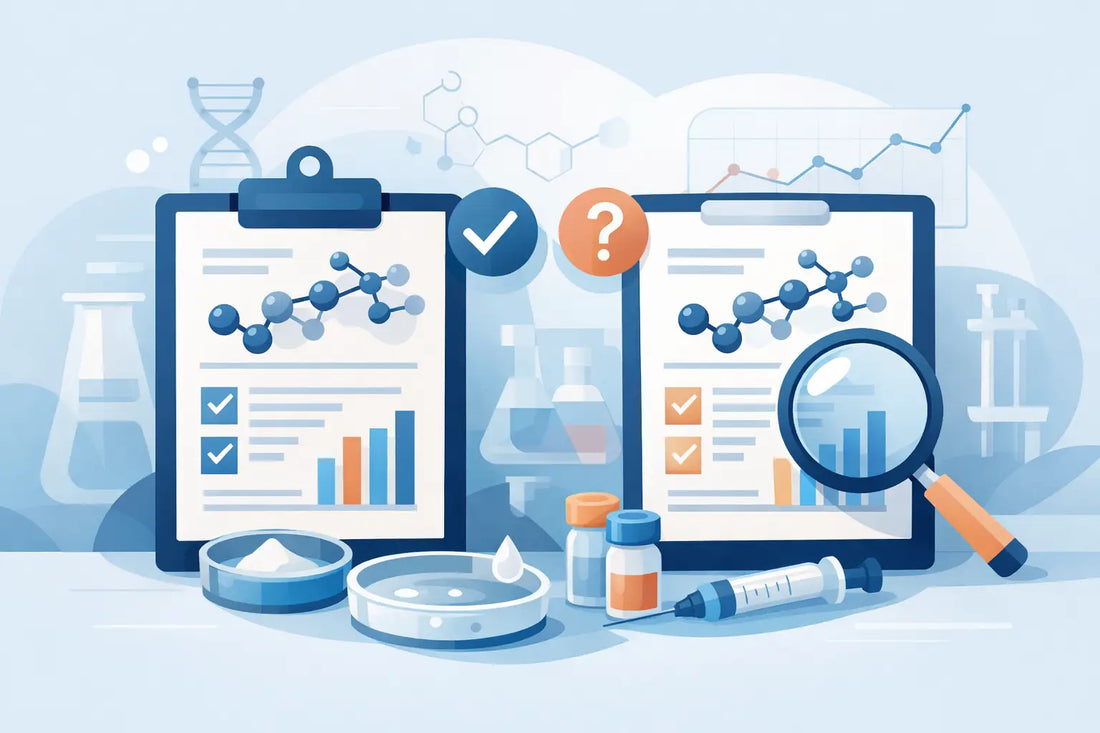How to Compare Peptide Test Reports