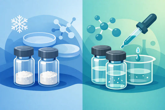 Lyophilised vs Reconstituted Peptides Explained