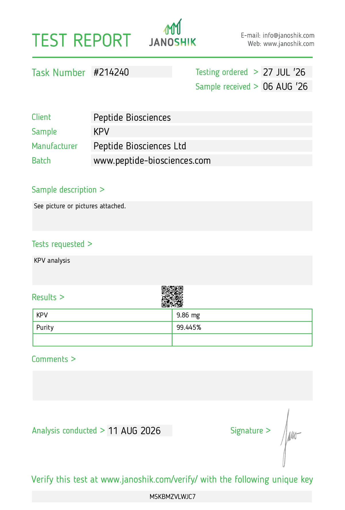 Buy KPV Research Peptide UK | 99%+ Purity | Anti-Inflammatory
