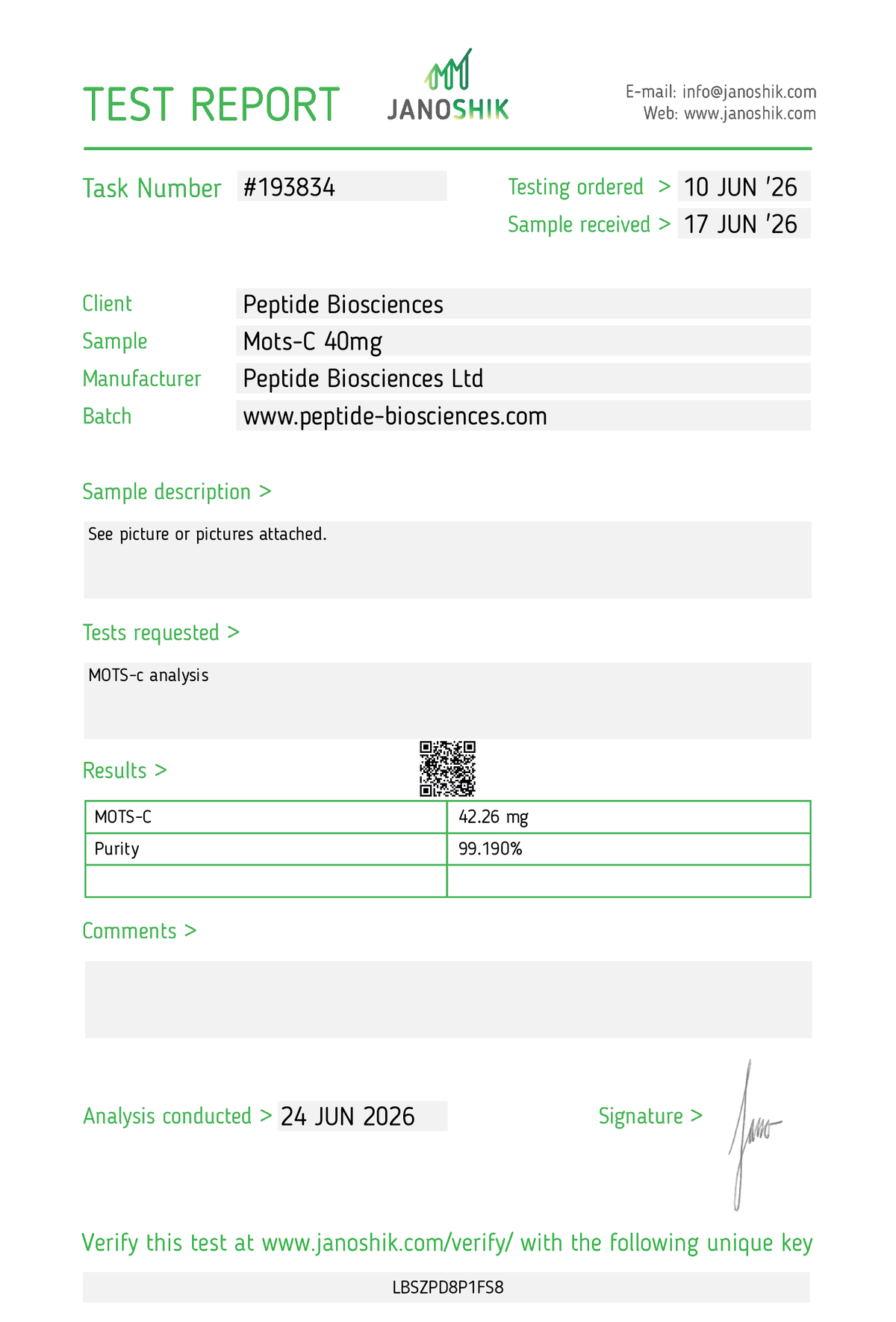 Buy MOTS-C Research Peptide UK | 99%+ Purity | Longevity